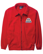 fleece jacket red