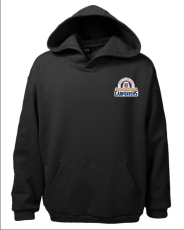 AKWA Mens Pullover Fleece Hoodie Black