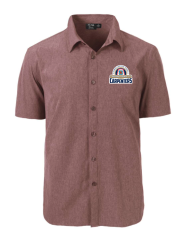 short sleeve dress burgundy