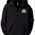 Full Zip Fleece Hoodie Black