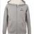 Full Zip Fleece Hoodie Heather Gray