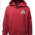 AKWA Mens Pullover Fleece Hoodie Red